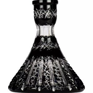 Caesar Crystal Large Cone Black ваза за наргиле